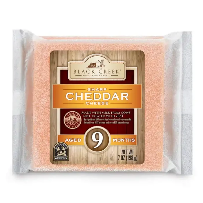 Black Creek Sharp Cheddar Cheese Aged 9 Months