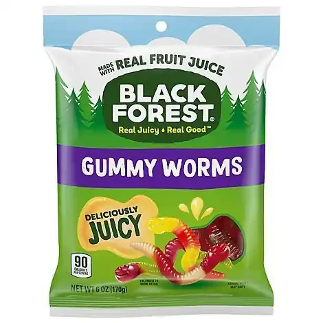 Black Forest Gummy Worms 6oz – 6 Oz