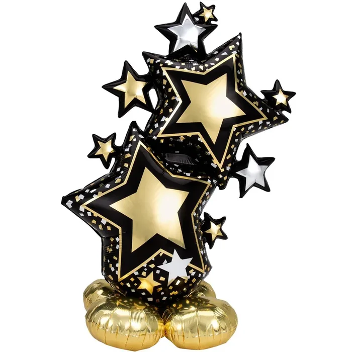 Black Gold Airloonz Star Cluster