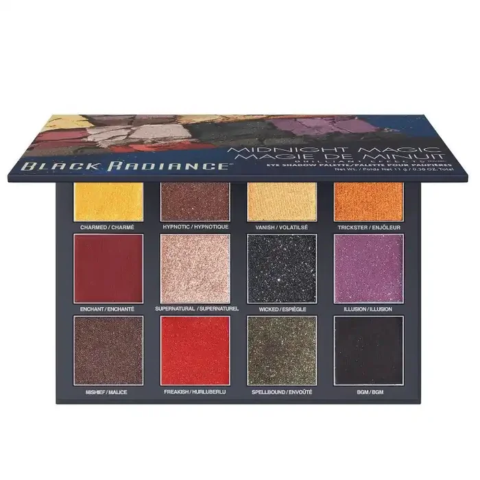 Black Radiance Brilliant Effects Eye Shadow Palette – Midnight Magic – 0.38oz