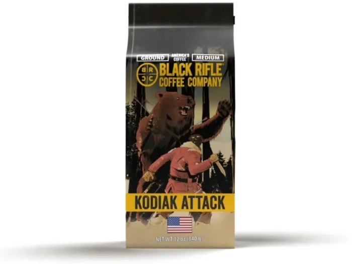 Black Rifle America‘s Coffee Medium Kodiak Attack Ground Coffee – 12 oz