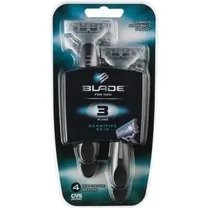 Blade 3 Disposable Razors For Sensitive Skin