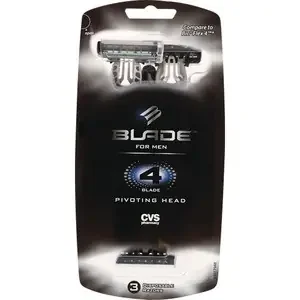 Blade Men‘s 4 Blade Pivoting Head Disposable Razors