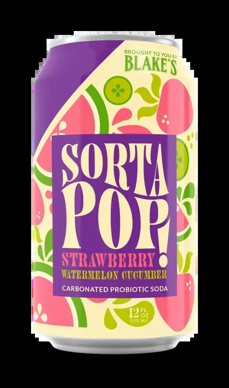 Blake‘s Sorta Sorta Pop Strawberry Watermelon Cucumber Single Can- 12 oz