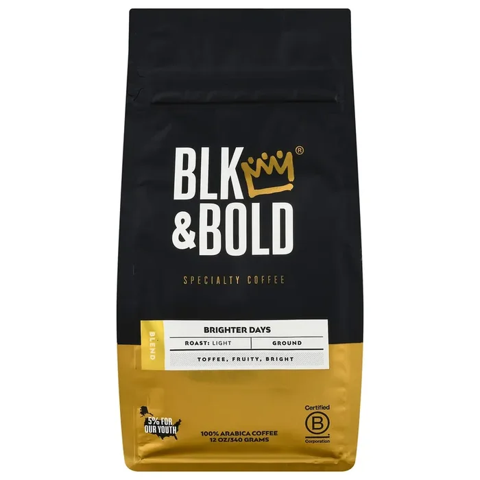 BLK & BOLD Coffee Ground Brighter Days – 12 oz