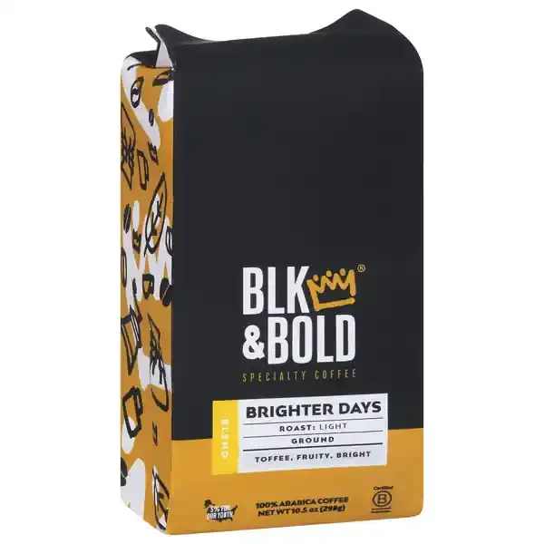 BLK & Bold Light Roast Ground Specialty Brighter Days Coffee – 10.5 oz