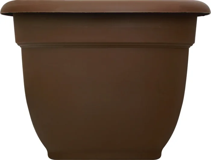 Bloem 10″Ariana Planter With Self Watering Grid – Chocolate – Bloem