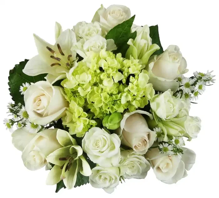 Bloom Haus Classic Rose Bouquet – White