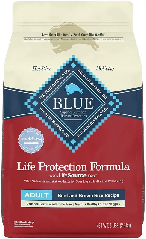 Blue Buffalo Adult Beef Dog Food 5-lb