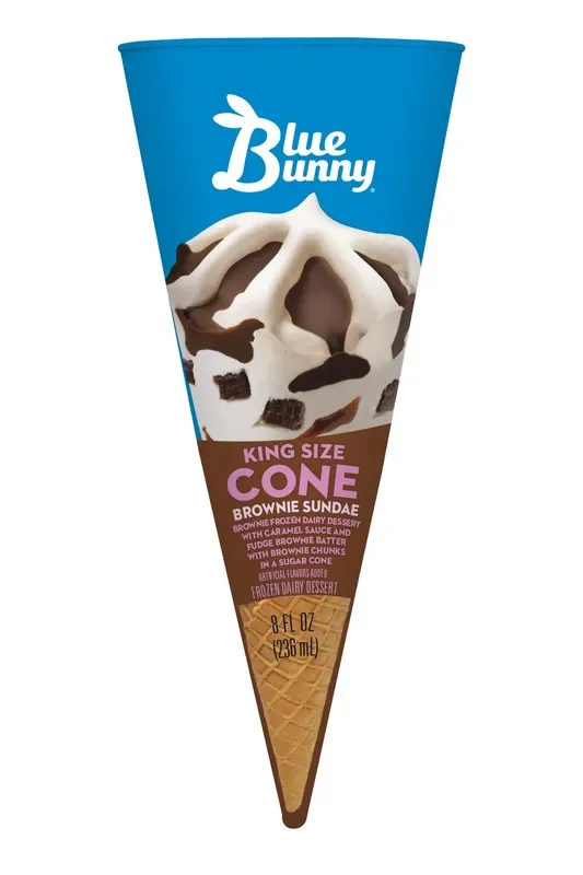 Blue Bunny Brownie Sundae Cone