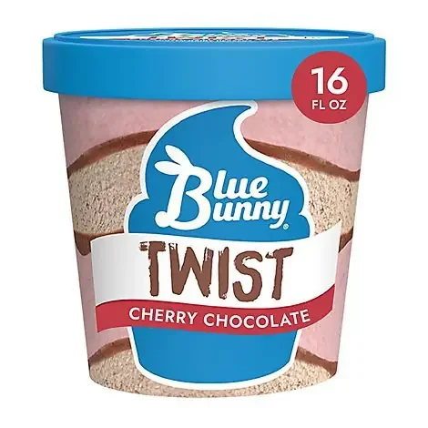 Blue Bunny Cherry Chocolate Twist Pint – 16 Fl. Oz.