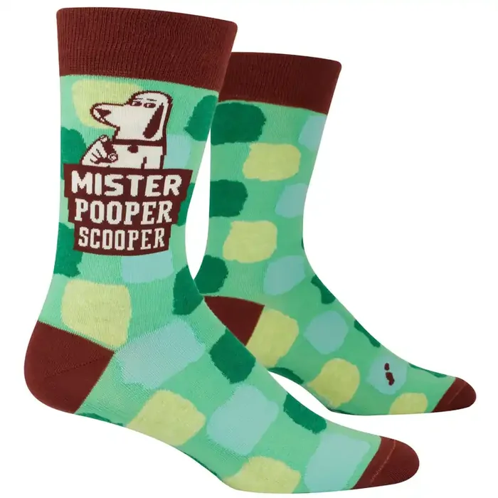 Blue Q Mister Pooper Scooper Men‘s Crew Socks