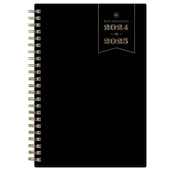 Blue Sky 2024-2025 Day Designer Weekly/Monthly Planning Calendar, 5″” X 8″”, Black, July To June, 144866