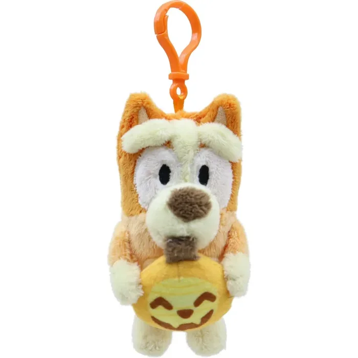 Bluey Bingo with Pumpkin Halloween Backpack Clip