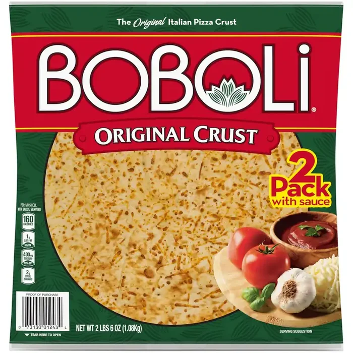 Boboli 12 Inch Twin Pack Pizza Crust, 2 count, 38 oz