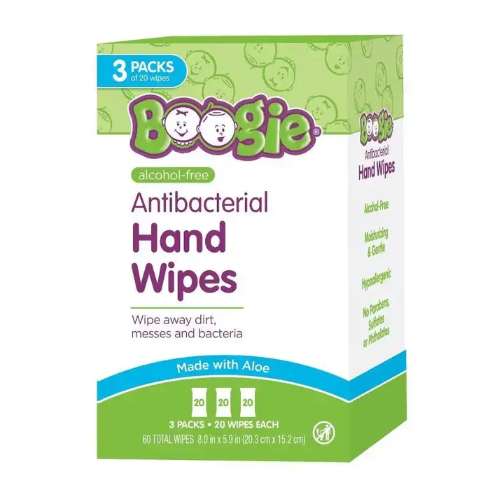 Boogie Wipes 3pk Hand Sanitizing Wipes – 60ct