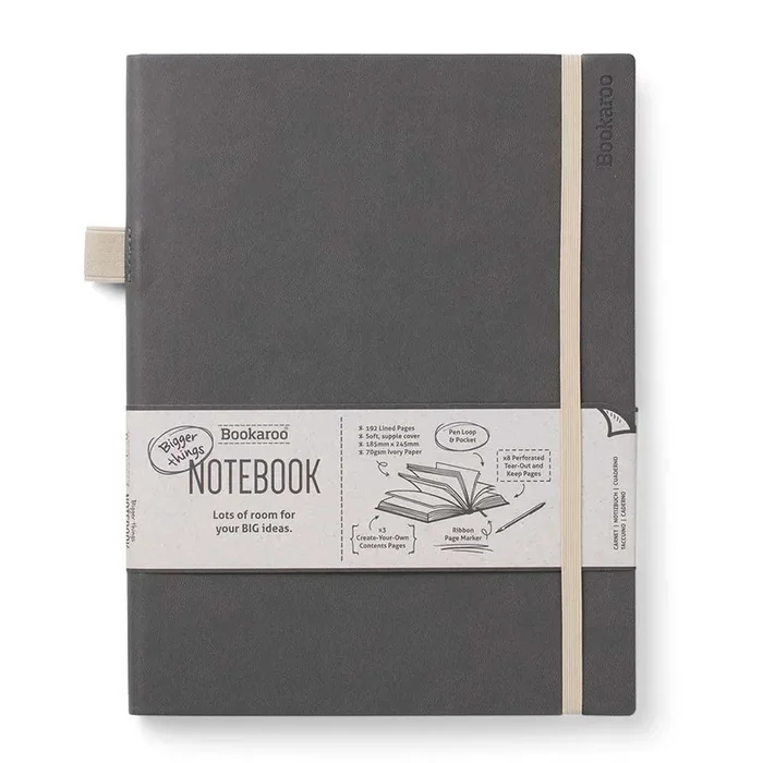 Bookaroo Bigger Things Notebook – Charcoal