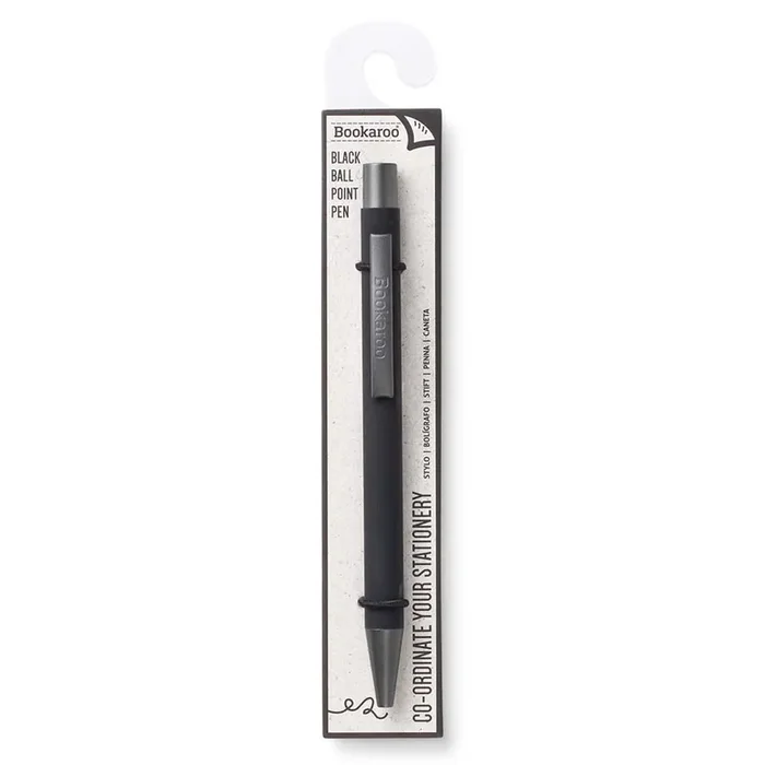 Bookaroo Retractable Ball Point Pen – Black Ink