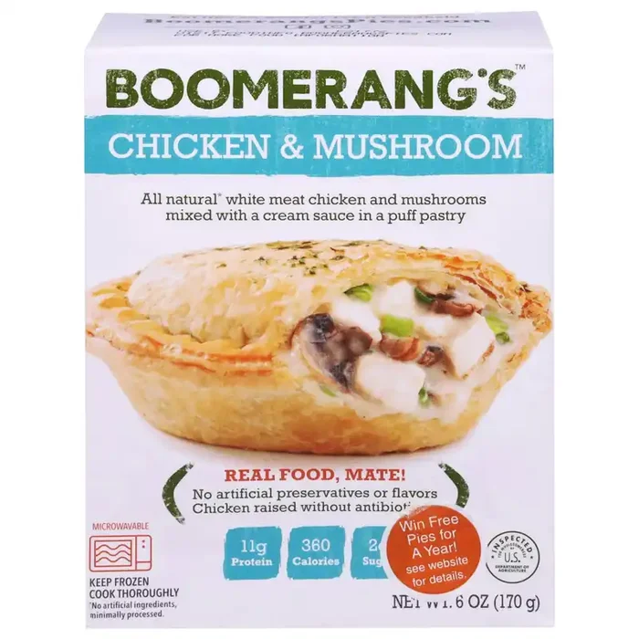 Boomerang‘s Chicken & Mushroom Pie