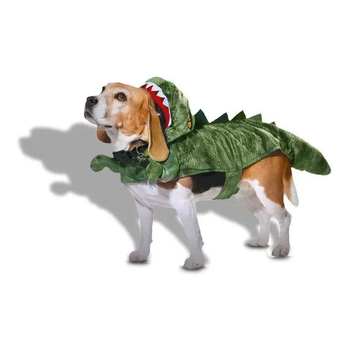 Bootique Dinosaur Hooded Pet Halloween Costume, Small