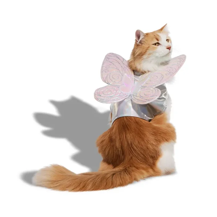 Bootique Fairy Wings Cat Halloween Costume, Small/Medium