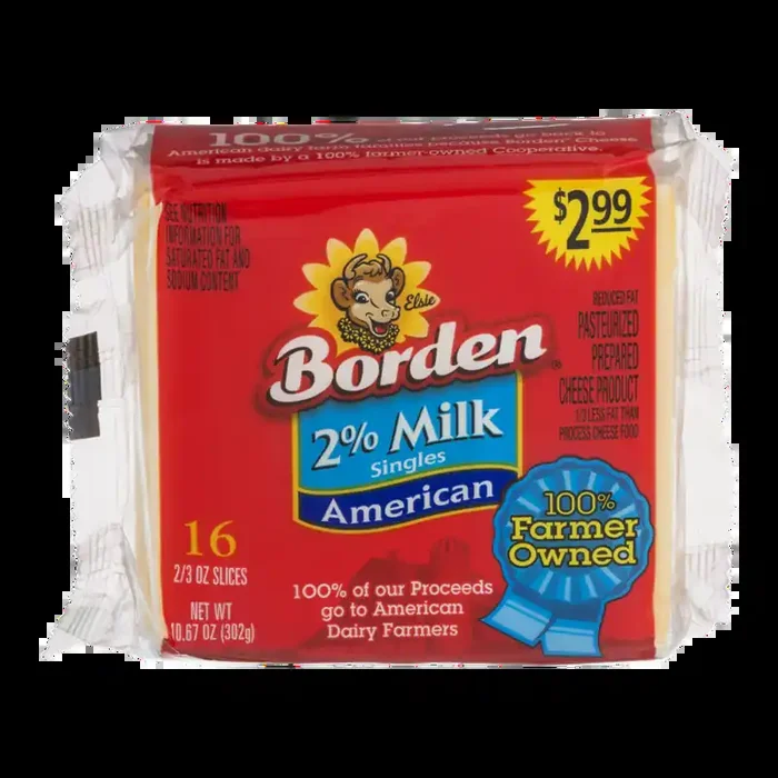 Borden American 2% Milk Singles