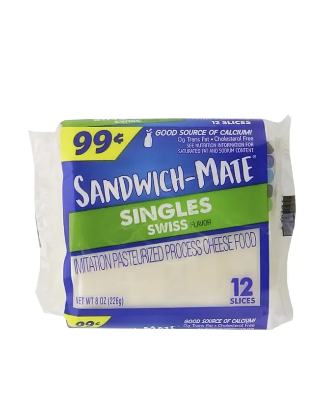 Borden Sandwich Mate Swiss Cheese Singles