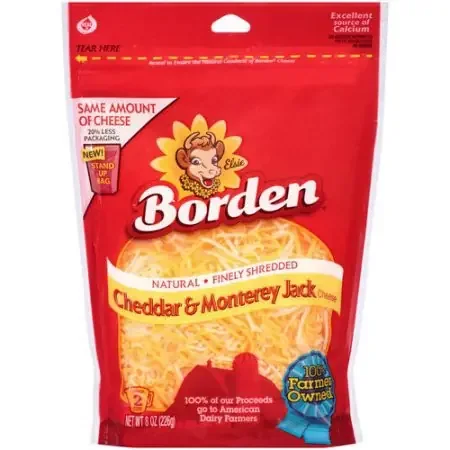 Borden Shredded Cheddar Monterey Jack Cheese