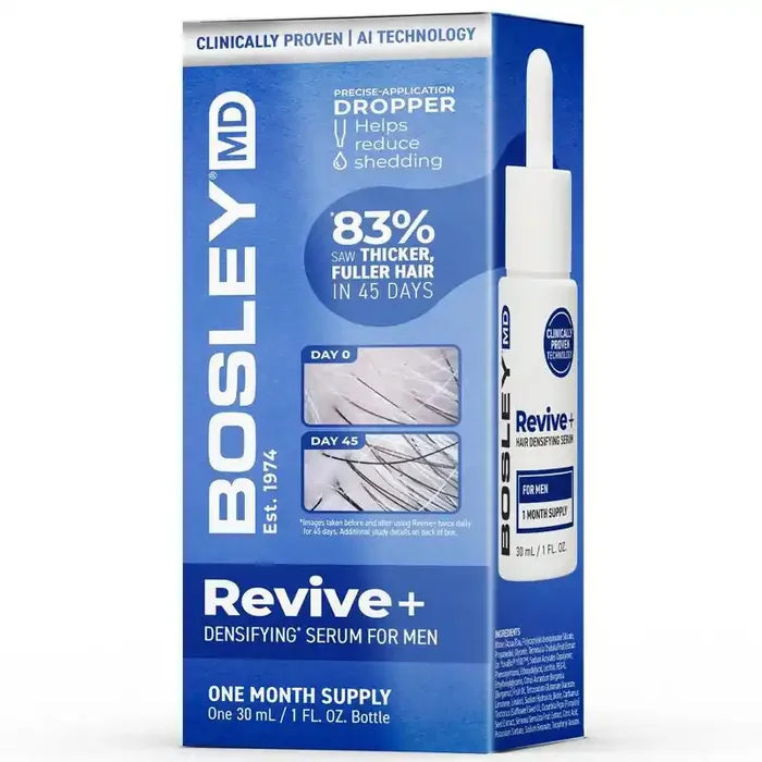 BosleyMD Revive + Densifying Hair Regrowth Serum for Men – 1 fl oz