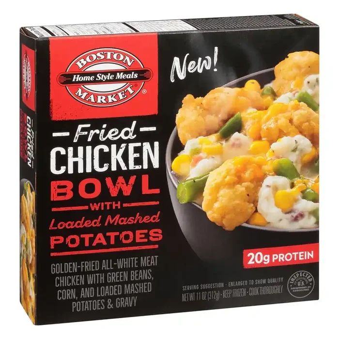 Boston Market Fried Chicken Bowl with Loaded Mashed Potatoes