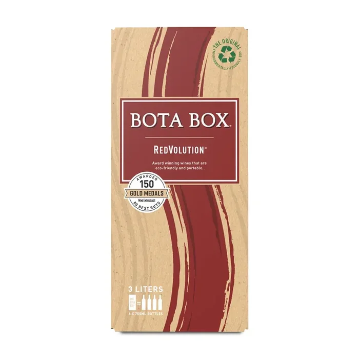 Bota Box RedVolution Red Wine, 3L (Equals 4 x 750mL Glass Bottles), 13.5% ABV
