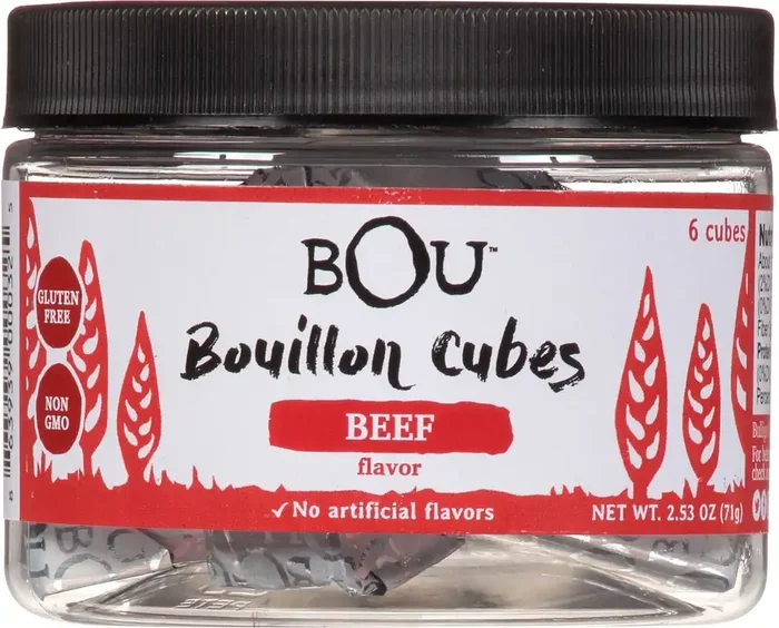 Bou Bouillon Cube Beef Jar 6 Count – 2.53 Oz
