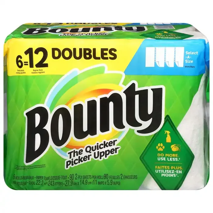 Bounty Double Rolls Select a Size Paper Towels