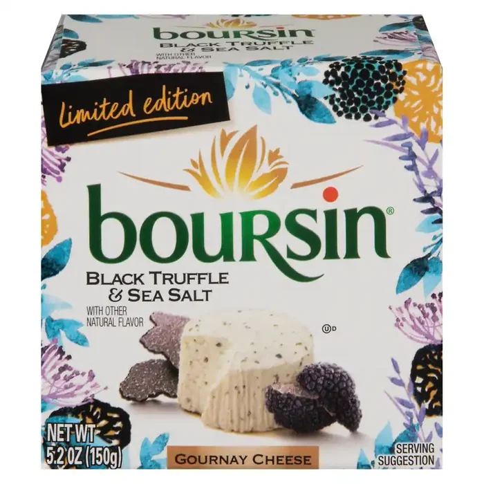 Boursin Gournay Black Truffle & Sea Salt Cheese 5.2 oz