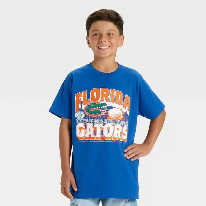 Boys‘ Florida Gators Oversized Short Sleeve Graphic T-Shirt – L