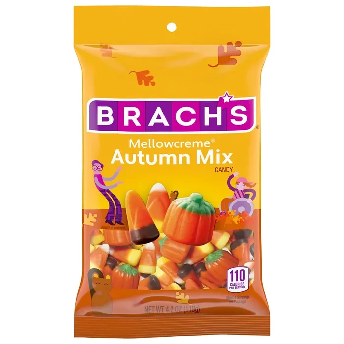 Brach‘s Halloween Autumn Mix 18ct Peg Halloween 4.2 oz Sugar