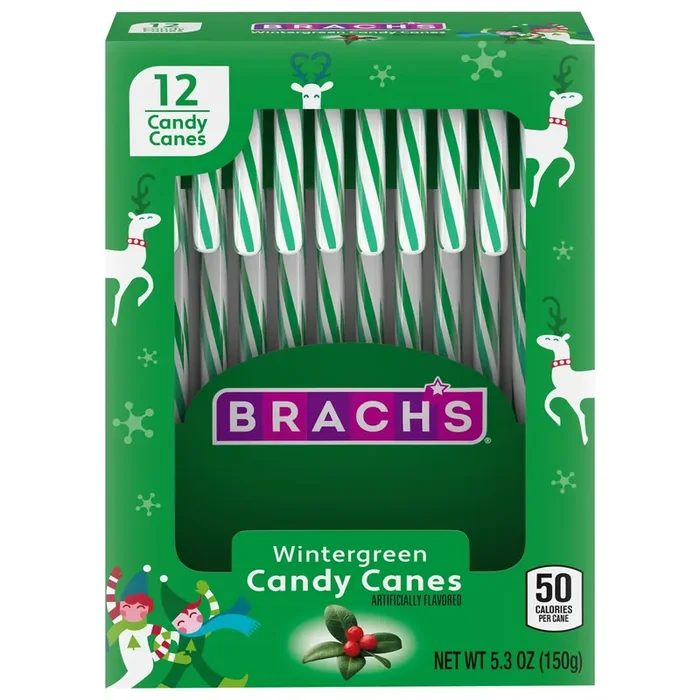 Brach‘s Wintergreen Candy Canes 12 ea