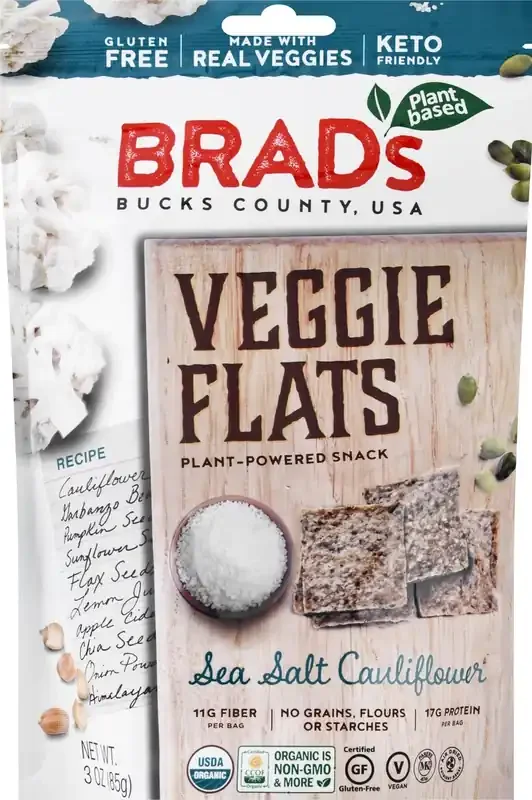Brad‘s Sea Salt Cauliflower Veggie Flats 3 oz