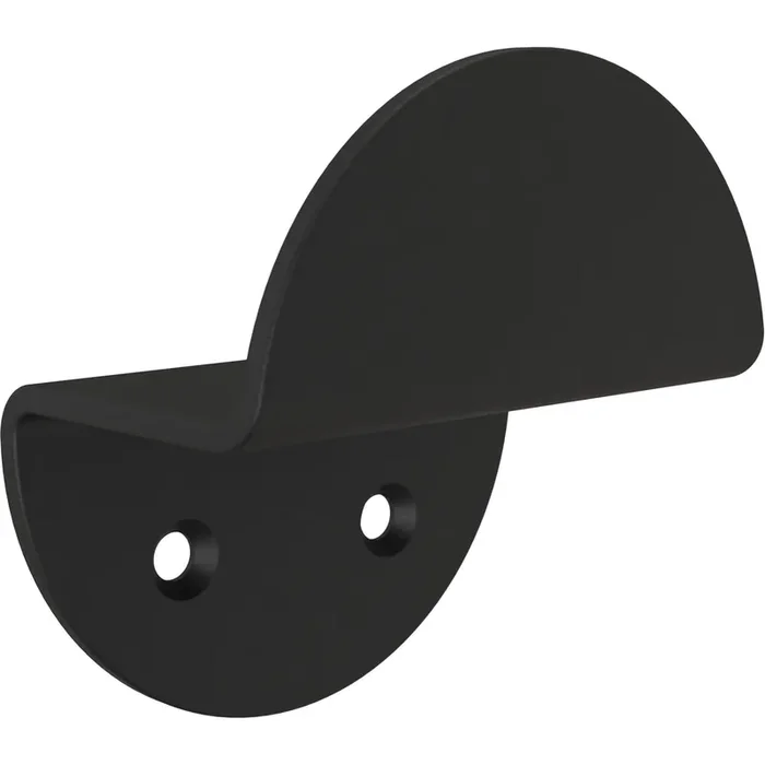 Brainerd 1 -Hook 2.36-in x 2.45-in H Matte Black Decorative Wall Hook ( 35-lb Capacity)