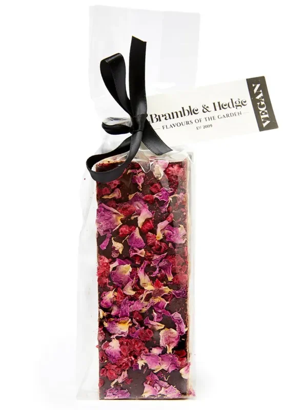 Bramble & Hedge Raspberry & Vanilla Bean Vegan Dark Chocolate Nougat