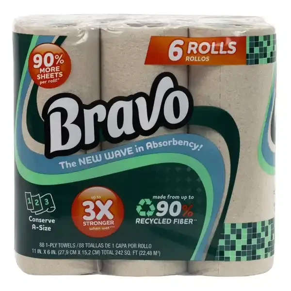 Bravo, Paper Towel, 6 Rolls