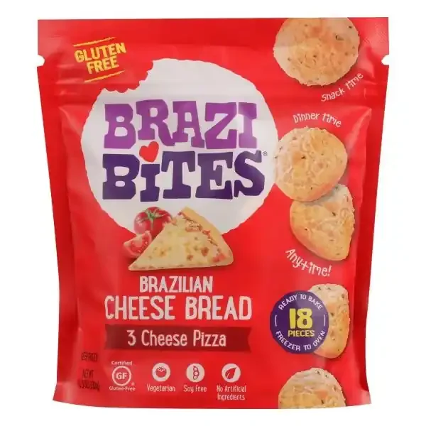 Brazi Bites Brazilian 3 Cheese Pizza Cheese Bread 18 ea