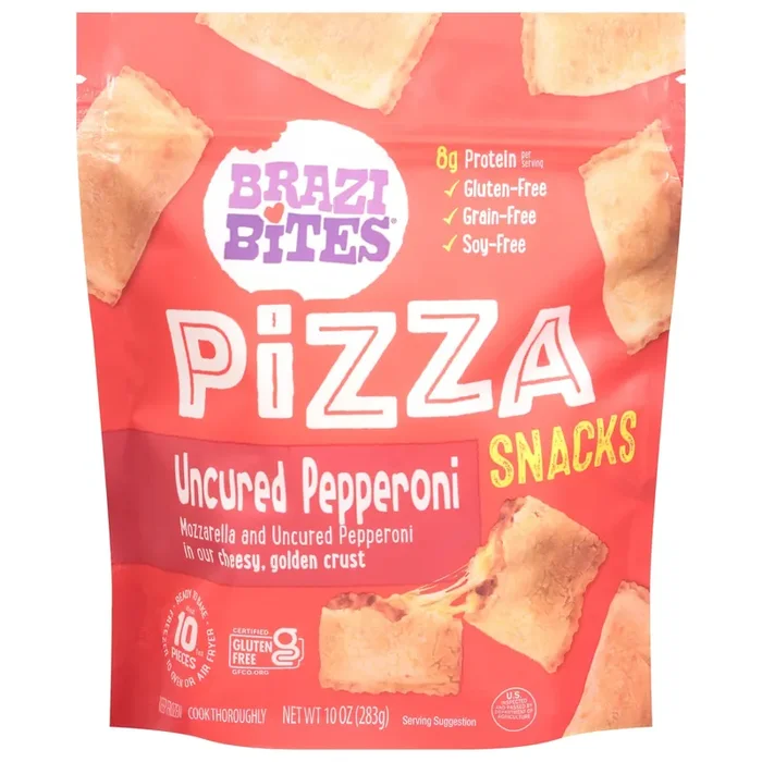 Brazi Bites Uncured Pepperoni Pizza Snacks 10 oz