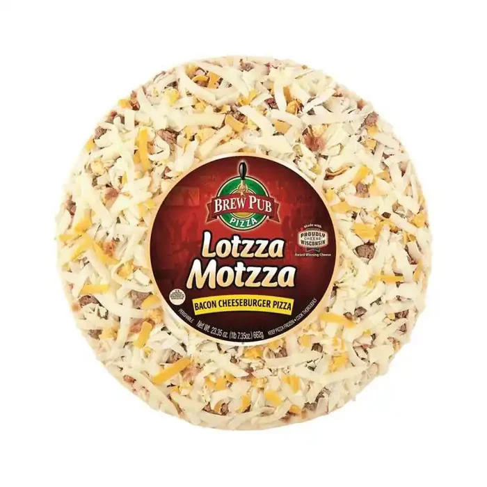Brew Pub Lotzza Motzza Bacon Cheeseburger Frozen Pizza – 23.35oz