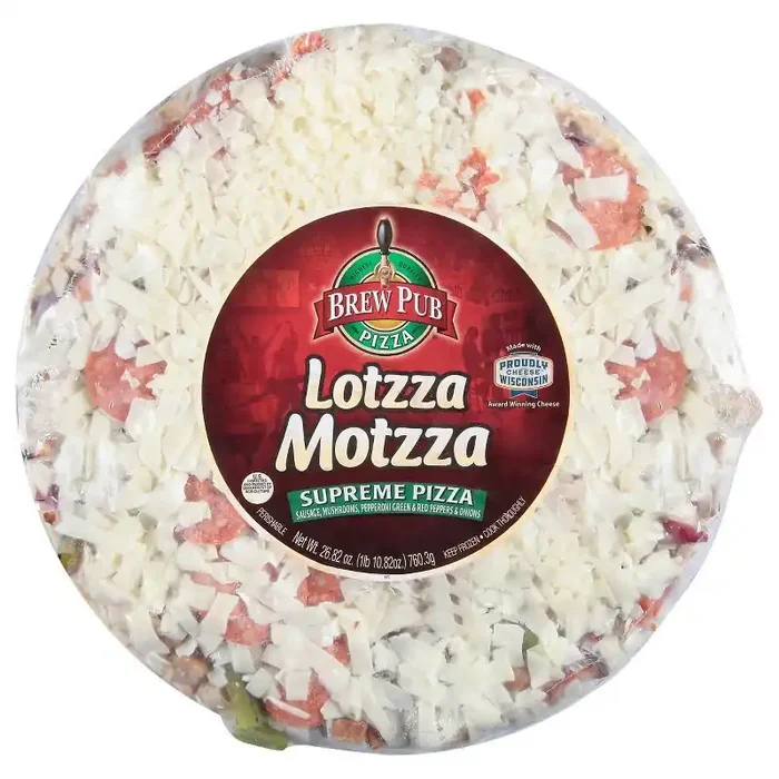 Brew Pub Lotzza Motzza Supreme Frozen Pizza – 26.82oz