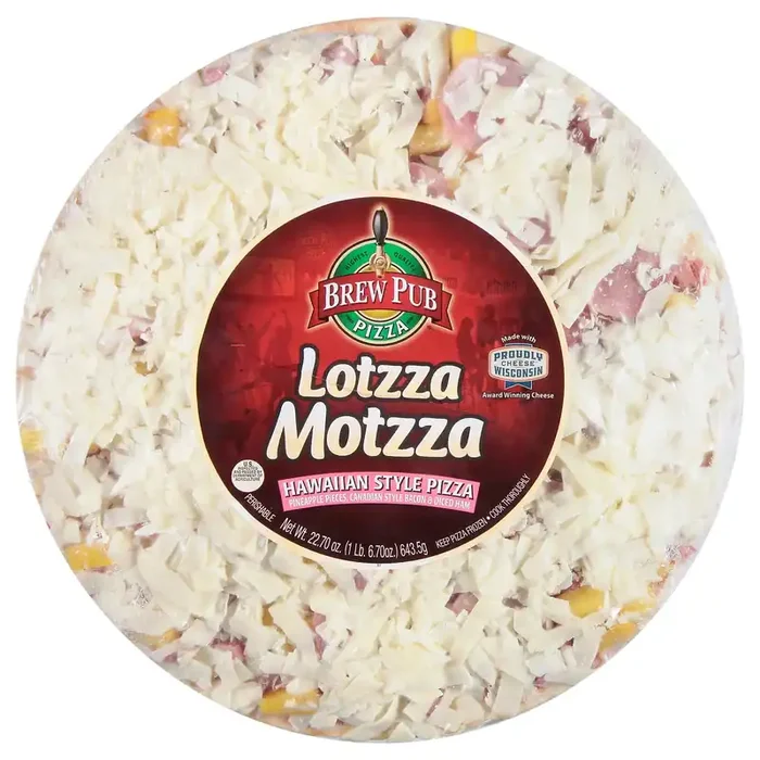 Brew Pub Pizza Lotzza Motzza Hawaiian Style Pizza Large 22.70 oz