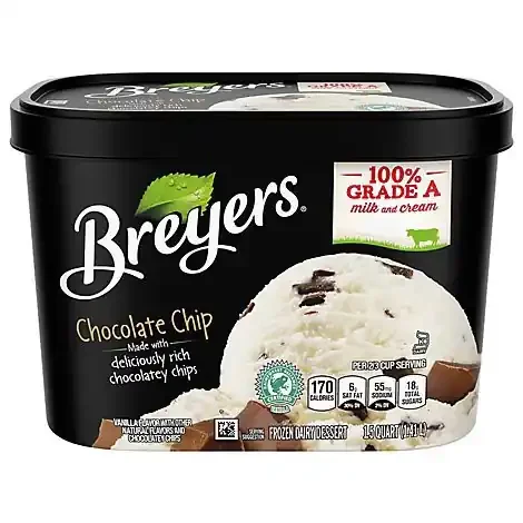Breyers Ice Cream Original Chocolate Chip – 48 Oz