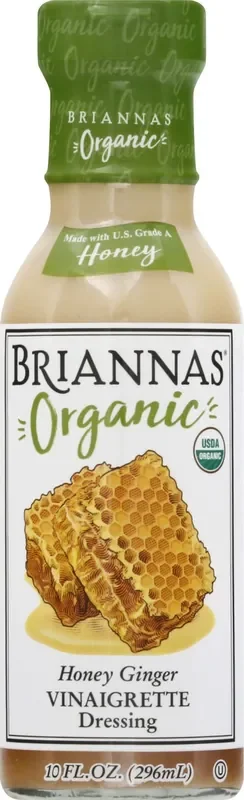 BRIANNAS Organic Honey Ginger Vinaigrette Dressing