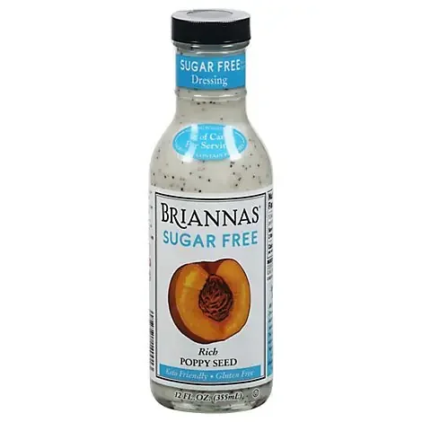 Briannas Sugar Free Poppy Seed Dressing – 12 OZ