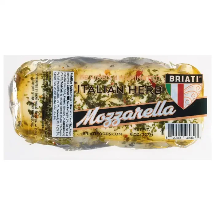 Briati Braided & Marinated Italian Herb Mozzarella Cheese 8 oz